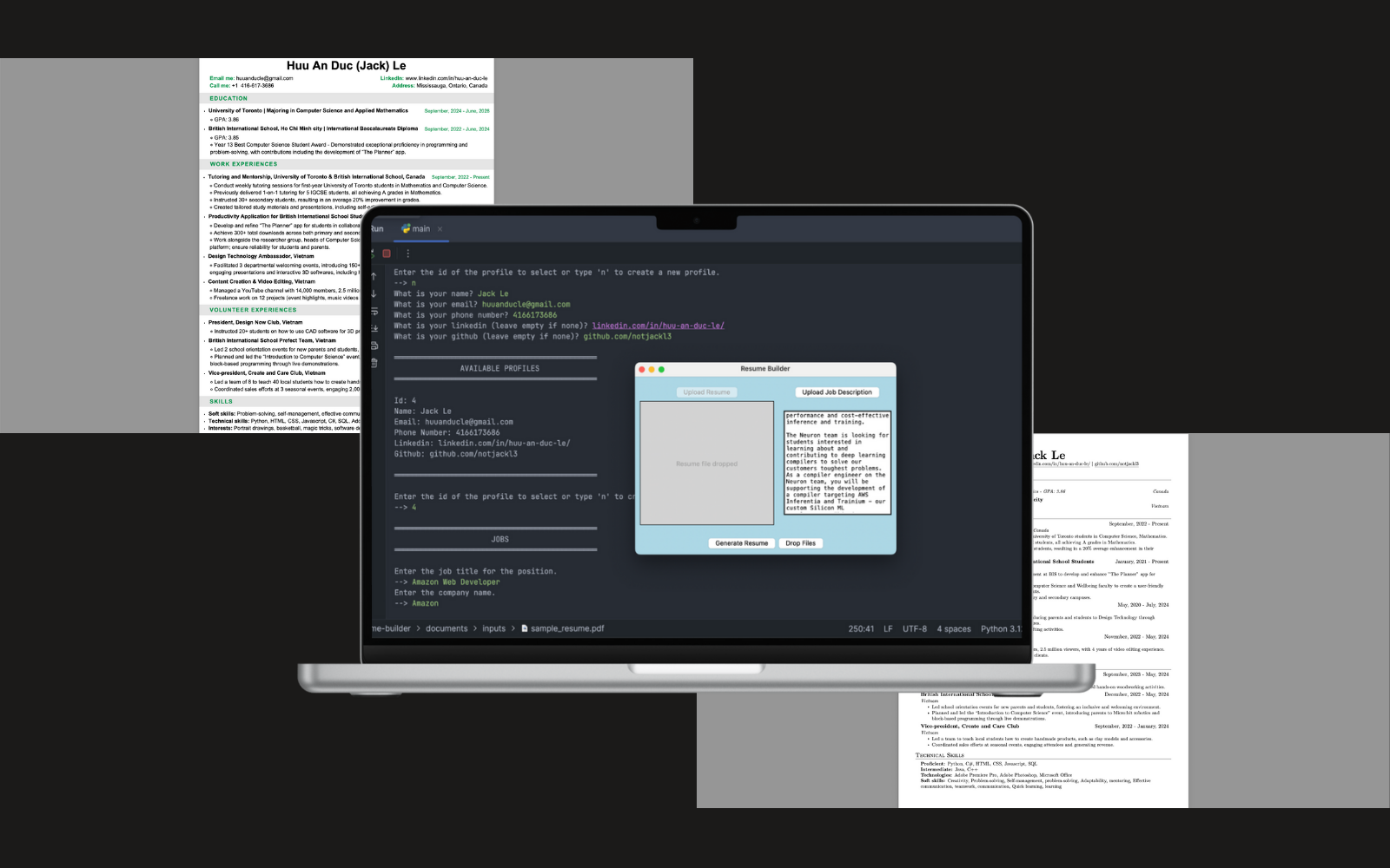 Resume Builder project