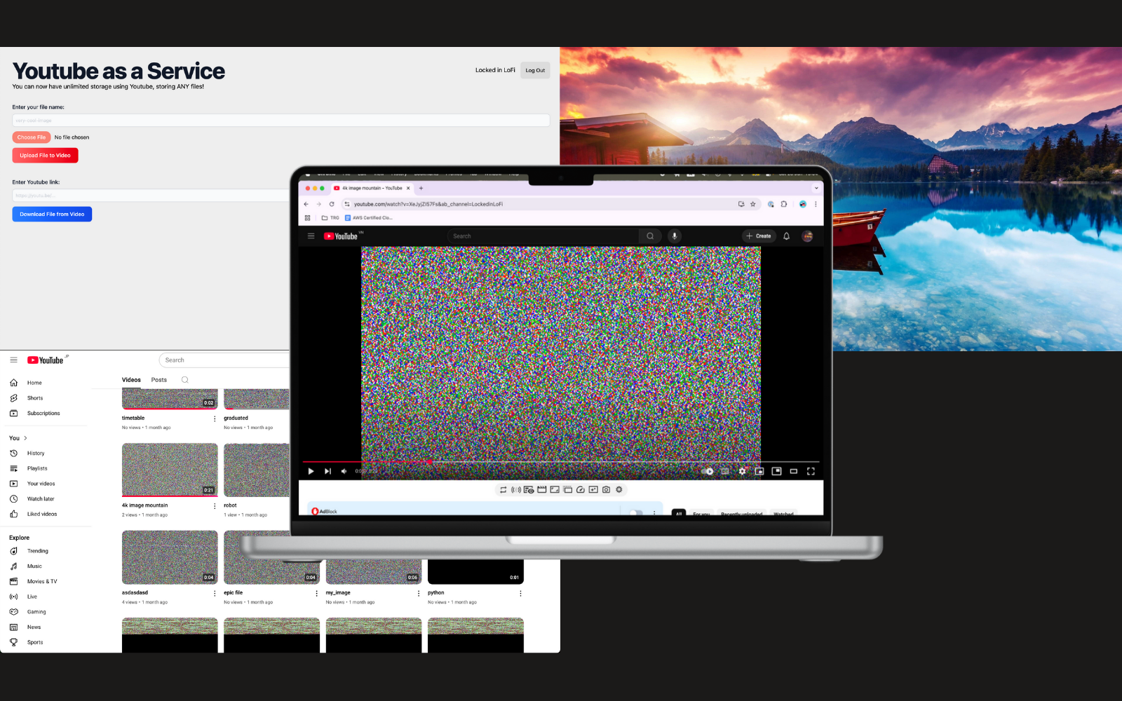 Youtube as a Service project